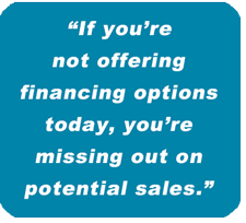 3 REASONS WHY YOU SHOULD ALWAYS OFFER FINANCING OPTIONS